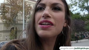 Preview 1 of Village Ladies Nude - Hot slut Julia Roca delivers an awesome sloppy and messy blowjob