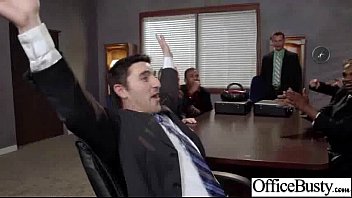 Preview 1 of Courtney Cummz Strapon - Busty Girl Fucks Hardcore In Office (kagney linn karter) clip-19