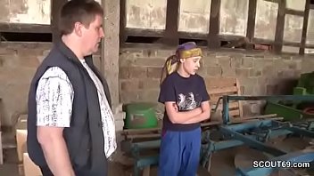 Preview 1 of New Xvdocom - Dad Caught German Step-daughter and Fuck her Outdoor