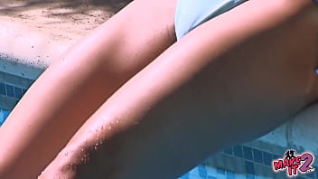 Preview 2 of Hindi Bf Xxii - Busty Pregnant Big Round Ass In The Pool With Girlfriend