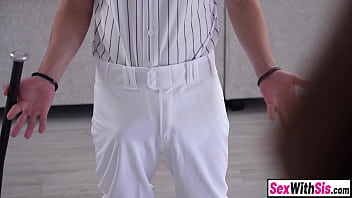 Preview 2 of Aly Johnson - Baseball practice with big boobs teen stepsis ends with rough sex