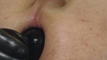 Preview 4 of Alison Taylor Neighbour Boy - round buttplug gaping