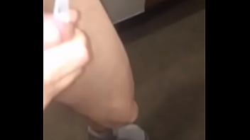 Preview 2 of Skinhead Latex Gloves Gay - Cumshot sexting with one of my girls.
