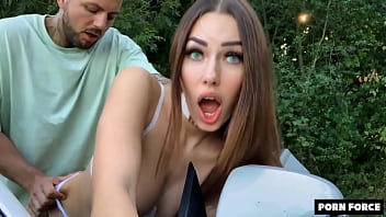 Preview 3 of Gangbang Hot School Girl - Risky Public Nudity Drive &amp_ Doggystyle Sex (I DON&#039_T GIVE a FUCK) - Shaiden Rogue