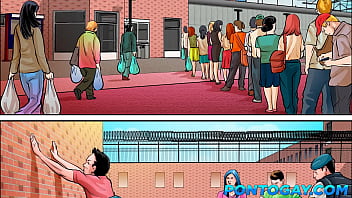 Preview 1 of Kita Ze - Novato loirinho fez DP,  trepou com oficiais e mamou no Glory Hole na cadeia