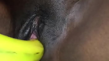 Preview 3 of Cekgu Kene Ramas - Black girl Tameka masturbating pussy with banana
