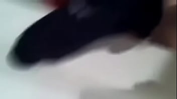 Preview 1 of Black Pounds - cum on blue puma socks again
