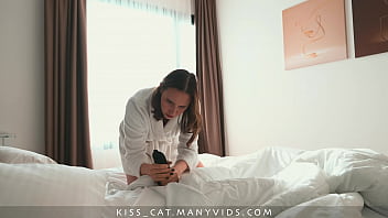 Preview 1 of Sexblufilim - MILF Step Mother was cleaning the room and sat on step son&rsquo_s big dick and let cum in pussy