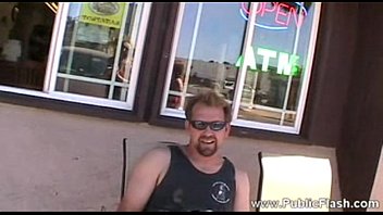 Preview 2 of First Time Strip On Cam - Public flashing ginger12