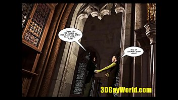 Preview 2 of Molkva Khalifa - Lord Randolph and Hot Man Meat in an Alley 3D Gay Comics