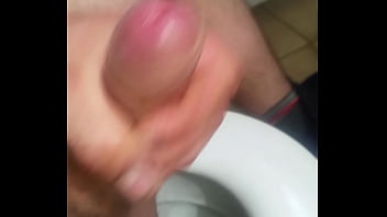 Preview 2 of Zon Doll - guy cumming in public toilet