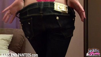 Preview 3 of Hairy Mamie - Watch me shake my 18yo ass in tight jeans