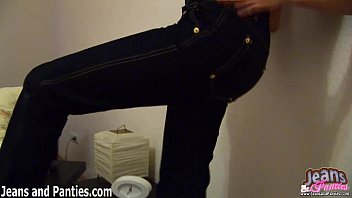 Preview 1 of Hairy Mamie - Watch me shake my 18yo ass in tight jeans