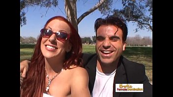 Preview 1 of Sydney Rome - Amazing redhead with big tits gets a messy facial cumshot