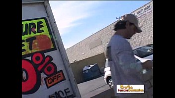 Preview 1 of Touch Tits And Pussy - Delivery guy seduced by his busty cock loving client