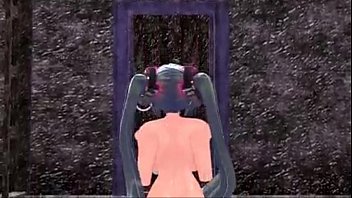 Preview 3 of Pegleg Amputee - MMD Hatsune Miku rides Traffic Cone