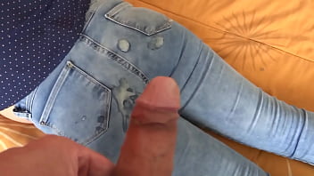 Preview 2 of Xxxv Story Hd Full - I hike up my jeans three times so my stepson cums on my ass,  full cumshots