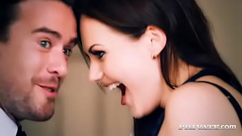 Preview 1 of Hot Pussy Kissing - Naughty Maid Tina Kay Gets a Mouthful of Cum