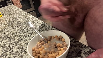 Preview 3 of Ben 10 Alien Force Sex Fuck - Hung Bodybuilder Unloads Multiple Cumshots Into Cereal