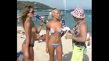 Preview 1 of Azg N I Man - Sabrina Sato Peitos de Fora Na Praia SEM TARJA