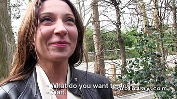 Preview 2 of Nauughty Sex - Hot brunette amateur sucks outdoor