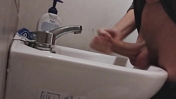 Preview 3 of Mom And Son 16 Years Old Sex - I rest my BALLS on the sink getting my COCK ready for a HUGE CUMSHOT