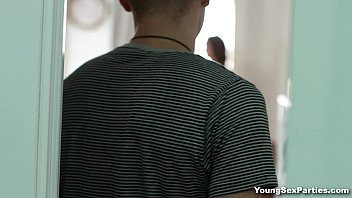 Preview 2 of In Public Forced - Young Sex Parties - Threeway gangbang coeds Emily Thorne,  Alice Koks teen-porn