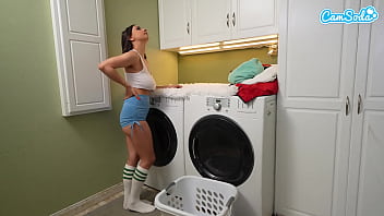 Preview 1 of Doooclip Child - Busty Latina Caught Giving Herself An Orgasm Fucked By Her Step-Brother