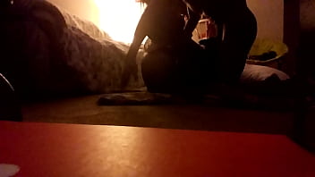 Preview 2 of Puvanes - Big ass juicy brown chick suck then fucked at home