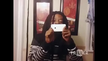 Preview 4 of Ebony Big Booty Caught - dreads nasty ass rubs cock