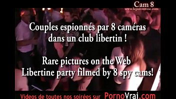 Preview 1 of Porntongue - part 18 spycam camera espion private party les bulles