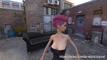 Preview 1 of Male Female Gloryhole Cum Eating - Back street Anal Fun