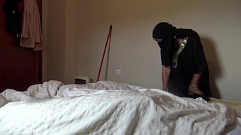 Preview 4 of Asia Ladyboy Teen Anal - A Muslim maid is disturbed when she sees his big black French cock