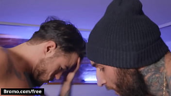Preview 2 of Oodoo Sex - Tony D&#039_Angelo Bends Tommy Tanner Over The Couch &amp_ Fucks Him Doggystyle,  Then Pounds Him In Missionary - BROMO
