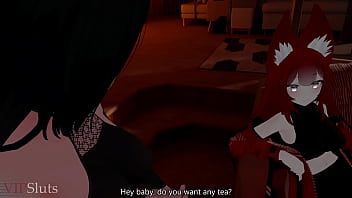 Preview 1 of Big Grandma Anal - VIPSluts - Futanari Dom lovingly Pounds Anime Girl in a warm Cabin