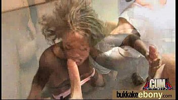 Preview 3 of Sex Knes - Ebony girl gang banged and covered in cum 7