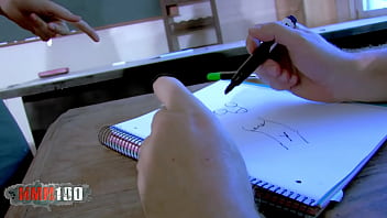Preview 1 of Tip Slide In - Teacher Samia Duarte Fucks Her Student