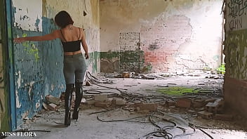 Preview 3 of Rap Fuck Mom - Showing off my Perfect Ass in Tight Jeans and Black Thigh High Boots