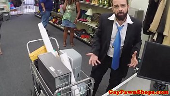Preview 1 of Smal Cock In Aunty Big Ass - Cocksucked broke dude needs some extra cash