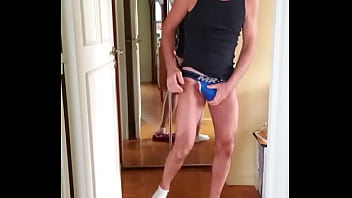 Preview 2 of Asia Queen - Pervy PapiFachero loves jock day at the gym and his soft and silky N2N shorts,  just feeling my cock in my tight jock make ...