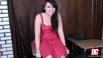 Preview 2 of Sautolett Cakez - Classroom Upskirt DAKOTA CHARMS COCK TEASE