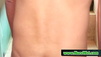Preview 2 of Rubias Con Negros Wc - Nuru Masseuse Gives Wet Blowjob with Happy Ending 03