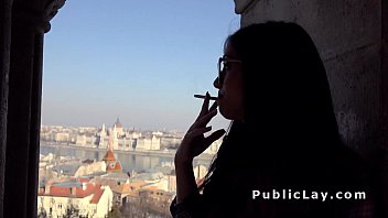 Preview 1 of Son Sister Creampie - Busty Spanish student fucks outdoor