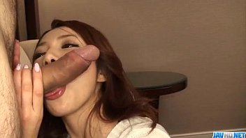 Preview 3 of Sissy Boy Fucks Mrs Love - Kanako Tsuchiyo tries tasty cock between her smooth lips
