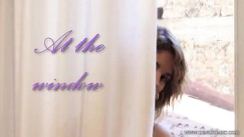 Preview 1 of Hand Feet And Her - Beautiful Demi Allen at the window