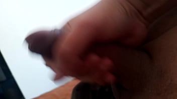 Preview 1 of Xx Sex Sunny Lione - Jacking off my uncut cock,  cumming. May 4,  2024.