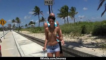 Preview 4 of Abby Rain Two Penetration - Stunning Euro Teen Gets Talked In To Giving A Blowjob For Cash 28
