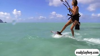 Preview 4 of Sinhal Woman S Bath - Curvy hot babes kite surfing while naked