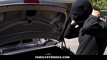 Preview 2 of Ella Marie Porn Videos - FamilyStrokes - Stepdaughter (Jade Nile) fucked by Pervert StepDad