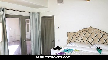 Preview 1 of Ella Marie Porn Videos - FamilyStrokes - Stepdaughter (Jade Nile) fucked by Pervert StepDad